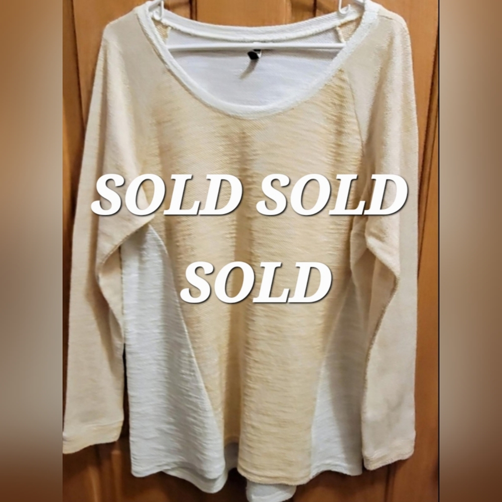 SOLD SOLD SOLDKut from the Kloth Women's Color Block Sweater Size XL Pale Yellow